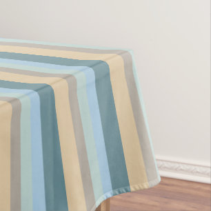 Nappe Cinq Couleurs Bleu Brown Sable Beige Turquoise