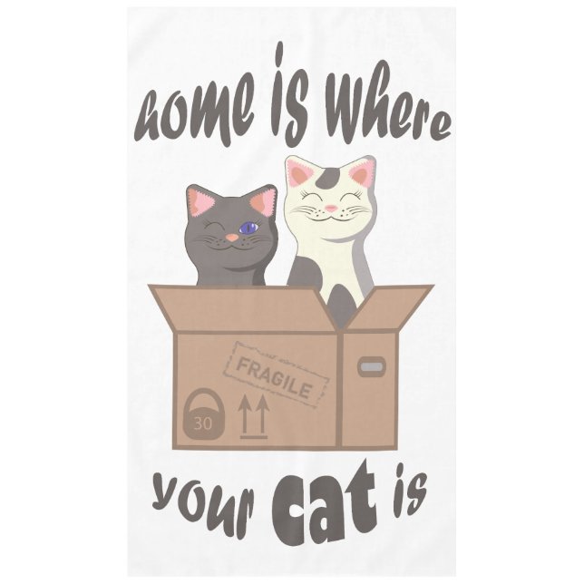 Nappe Citation drôle Accueil est où est votre chat (Devant)