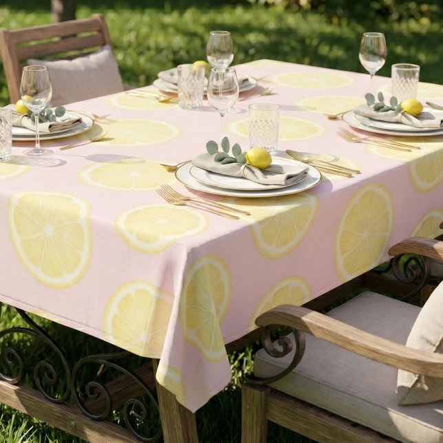 Nappe Citron jaune rose  (Créateur téléchargé)