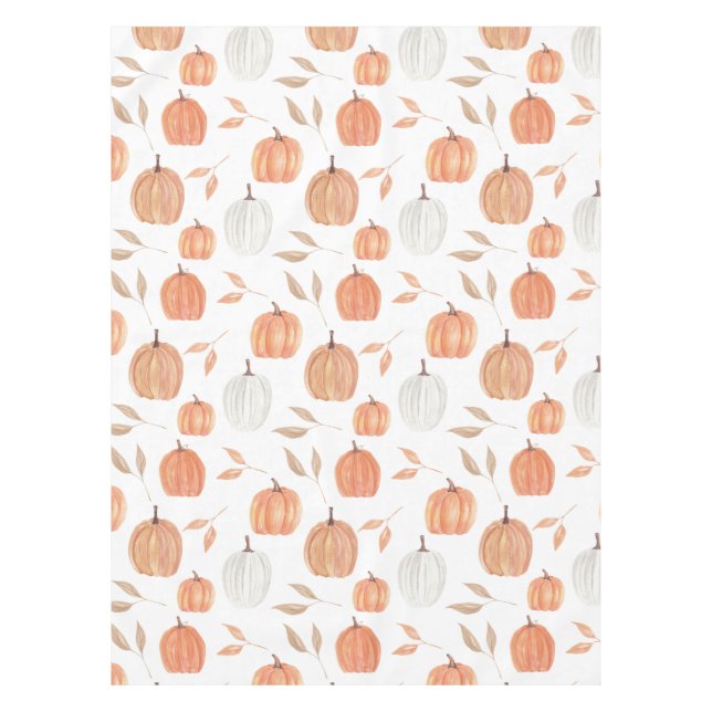 Nappe Citrouille et Feuille d'automne (Devant)