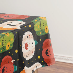 Nappe Citrouilles et gourmands d'Halloween