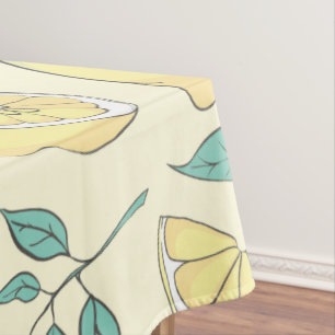 Nappe Citrus de citron moderne jaune d'été Personnalisé