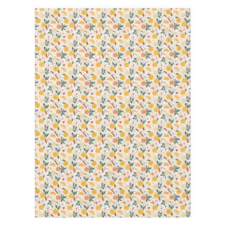 Nappe Citrus et cannelle vert et orange