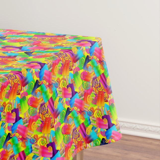 Nappe CKS-Popsicle Fils, Jaune-52x70 COTON TABLECLOTH (In Situ)
