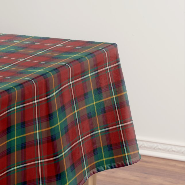 Nappe Clan Boyd Red et Green Scottish Tartan (In Situ)
