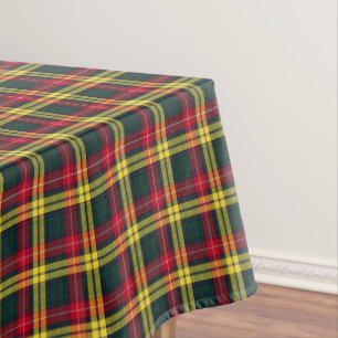 Nappe Clan Buchanan Tartan vert et jaune écossais