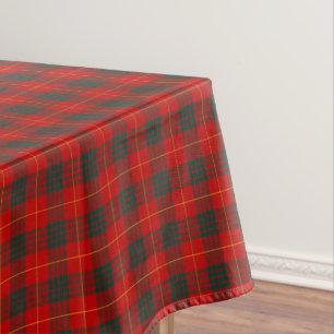 Nappe Clan Cameron Red et Forest Green Scottish Tartan
