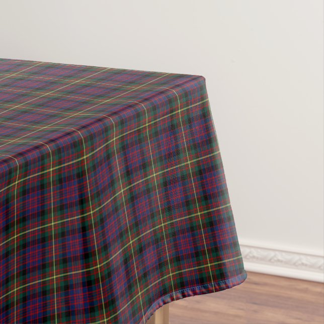 Nappe Clan Carnegie Dark Blue et Red Scottish Tartan (In Situ)