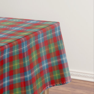 Nappe Clan Foster Light Blue et Red Scottish Tartan