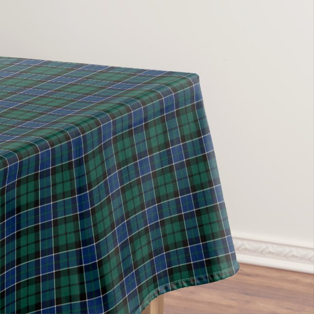 Nappe Clan Graham Blue et Green Scottish Tartan (In Situ)