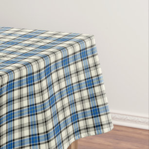Nappe Clan Hannay Bright Blue and White Scottish Tartan