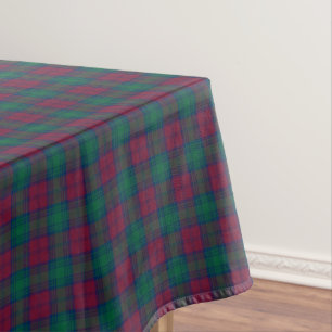 Nappe Clan Lindsay Maroon et Green Scottish Tartan