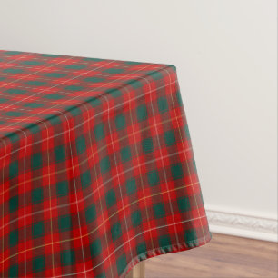 Nappe Clan MacPhee Red et Forest Green Scottish Tartan