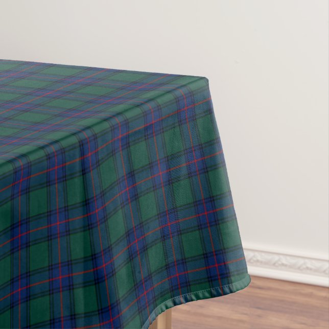 Nappe Clan Shaw Green et Royal Blue Scottish Tartan (In Situ)