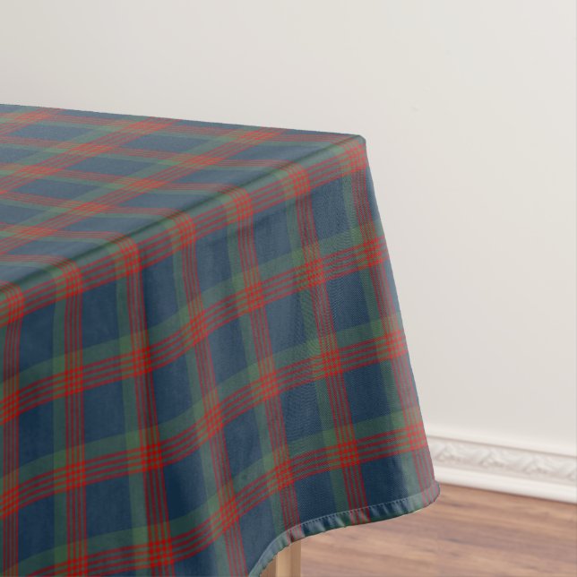 Nappe Clan Wilson Tartan bleu, vert et rouge écossais (In Situ)