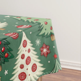 Nappe Classic Green Christmas Tree Pattern Holiday