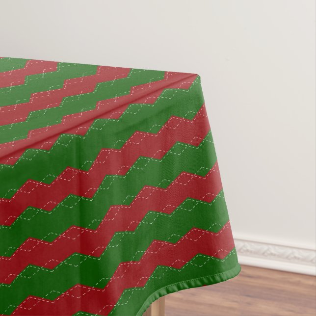 Nappe Classique rouge et vert de Noël  (In Situ)