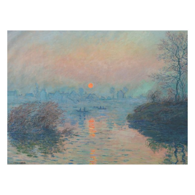Nappe Claude Monet - Coucher de soleil sur la Seine à La (Devant (Horizontal))