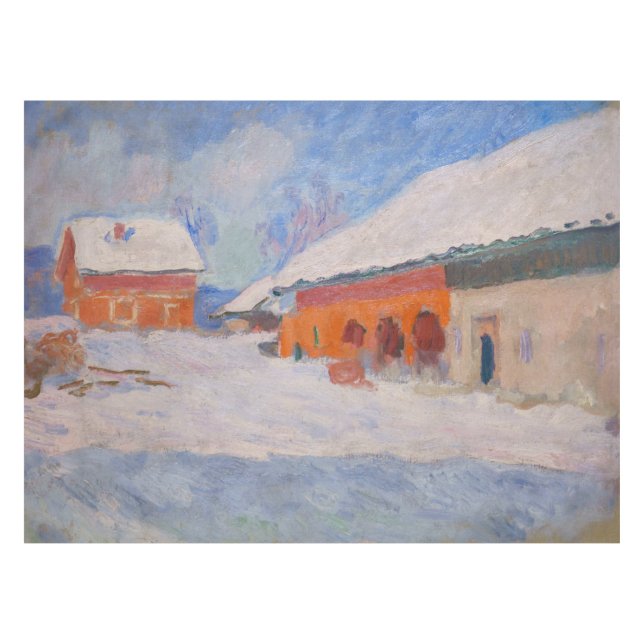 Nappe Claude Monet - Norvège, Maisons rouges à Bjornegaa (Devant (Horizontal))