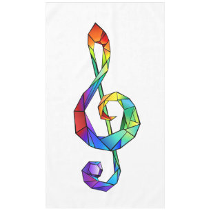 Nappe Clé de musique arc-en-ciel