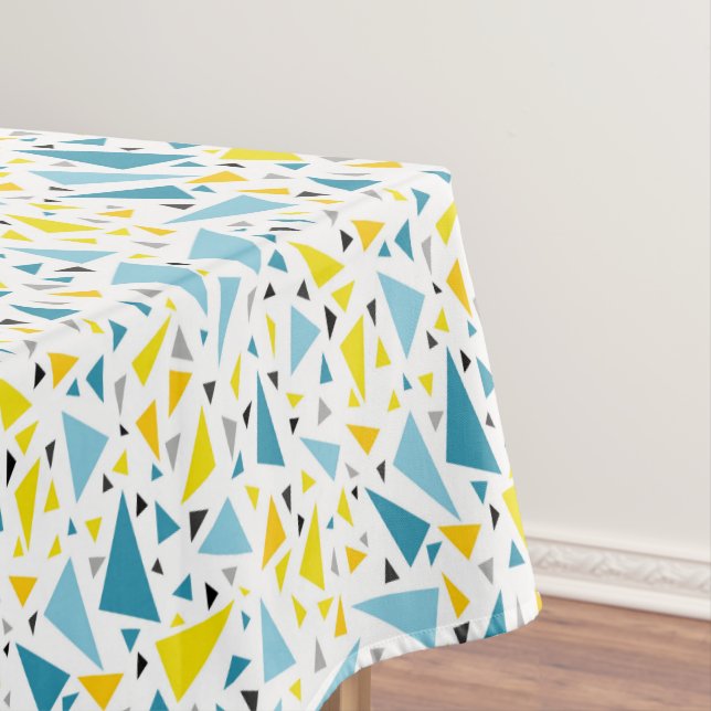 Nappe Cliquez sur le design favori Jaune et triangle ble (In Situ)