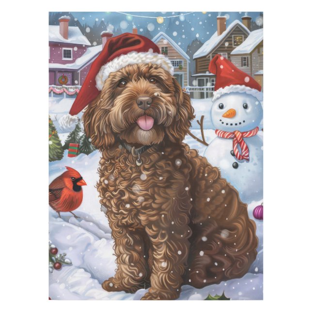 Nappe Cockapoo Winter Wonderland Christmas Joy (Devant)