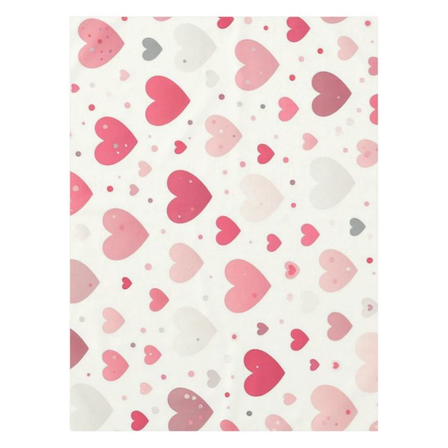 Nappe Coeur coloré de la Saint Valentin (Devant)