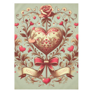 Nappe Coeur vintage Valentine's day xoxo