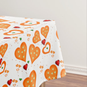 Nappe Cœurs Orange