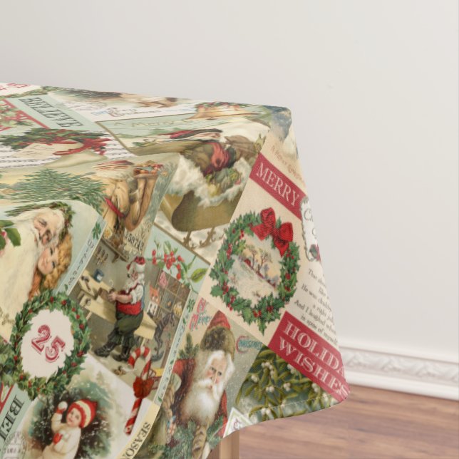 NAPPE COLLAGE VINTAGE DE NOËL (In Situ)