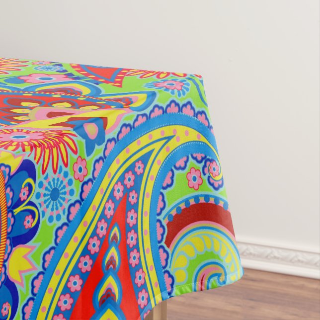 Nappe Coloré Retro Paisley Motif (In Situ)