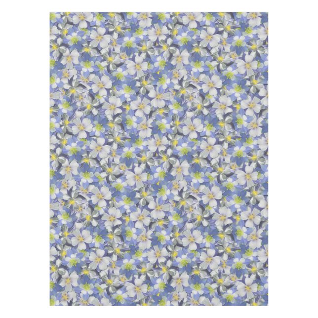 Nappe Columbines Motif sans âme (Devant)
