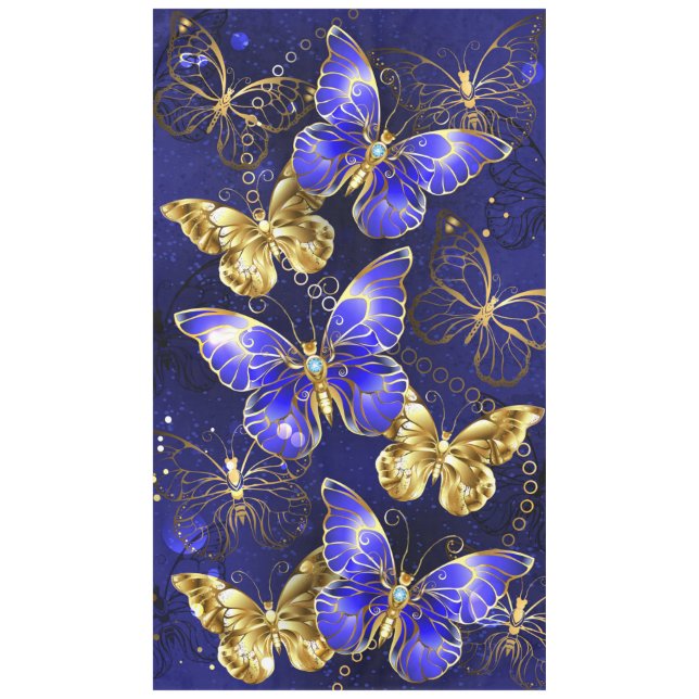 Nappe Composition avec papillons Sapphire (Devant)