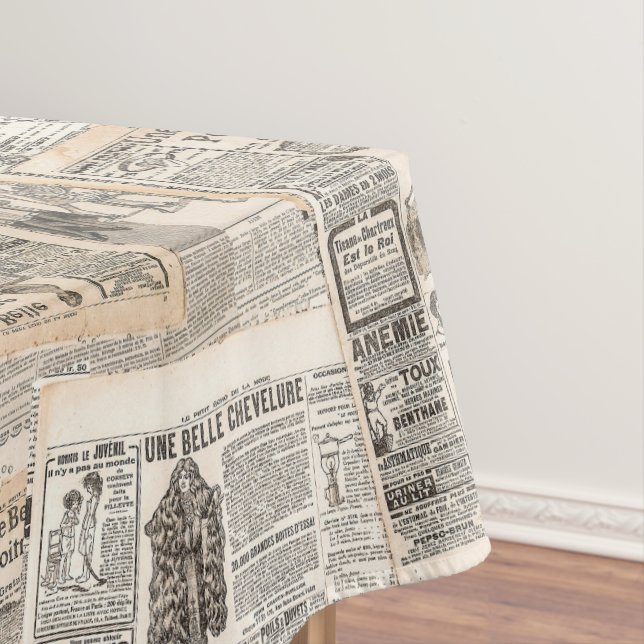 Nappe composition vintage du journal (In Situ)