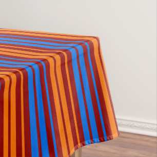 Nappe Conception de bandes verticales orange rouge bleu