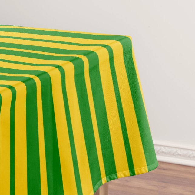 Nappe Conception de motif rayé stylé vert jaune  (Créateur téléchargé)