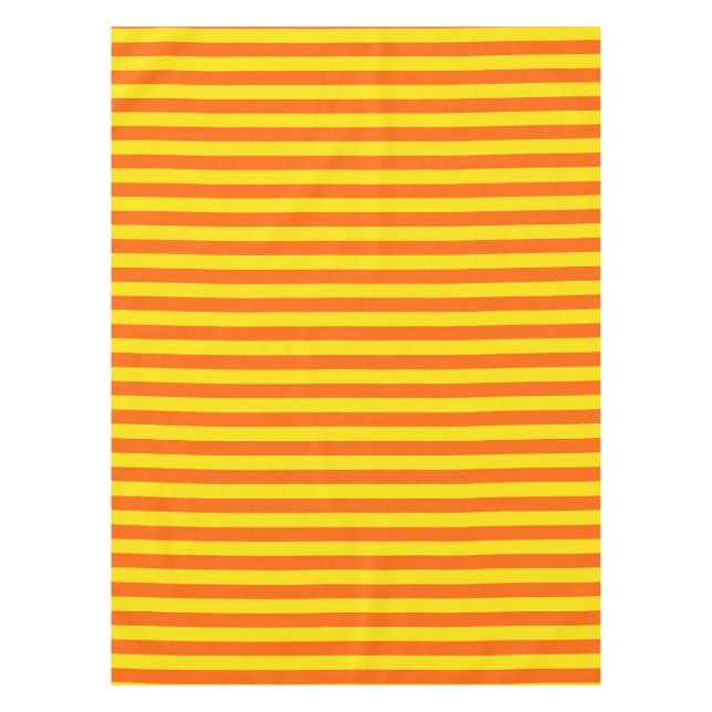Nappe Conception des rayures orange et jaune (Devant)