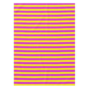 Nappe Conception des rayures pourpre et jaune