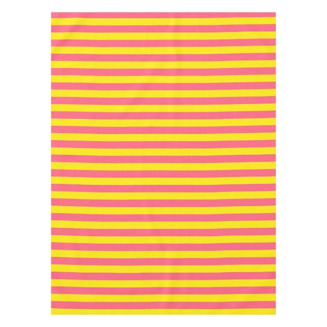Nappe Conception des rayures rose et jaune (Devant)