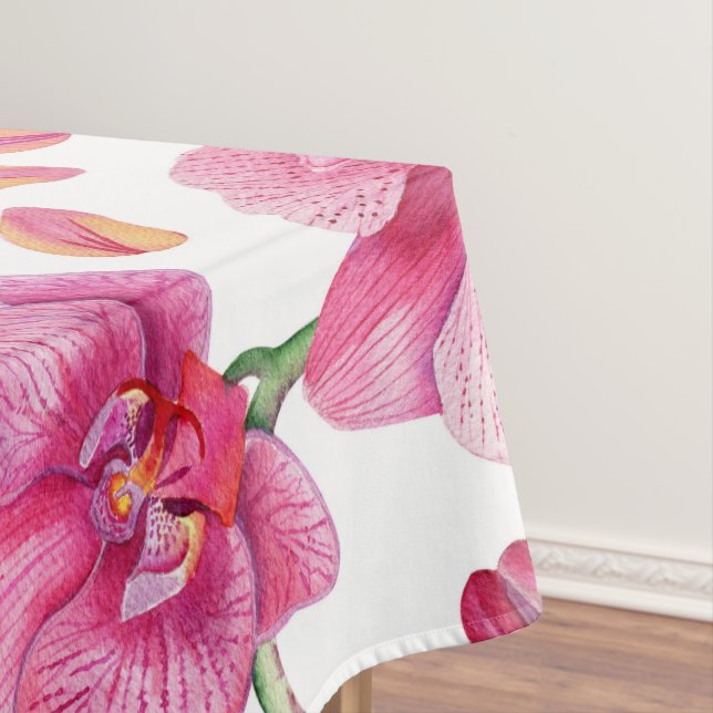 Nappe Conception d'orchidées à l'aquarelle 2 (In Situ)