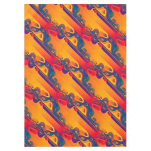 Nappe Conception graphique transparente - jaune rouge I