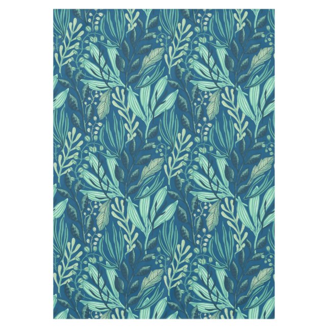 Nappe Contemporary Aquatics Blue Green Foliage (Devant)
