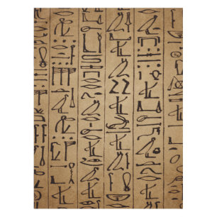 Nappe Copie égyptienne vintage de papier de hiéroglyph