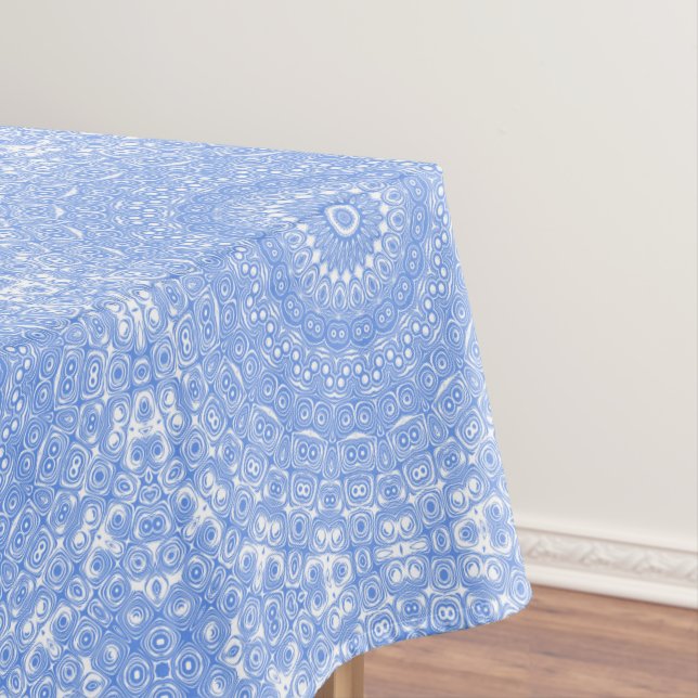 Nappe Corbeille bleu symétrie Mandala (In Situ)