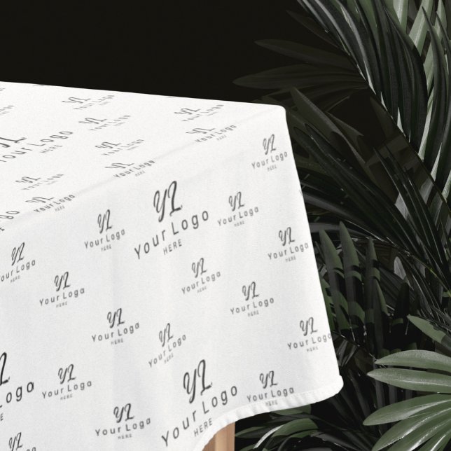 Nappe Coton de marque motif blanc personnalisé (Créateur téléchargé)