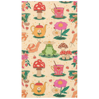 Nappe cottagecore snail magical garden frog beige