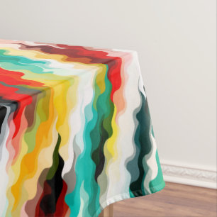 Nappe Couleur vive Fou coloré Abstrait Motif