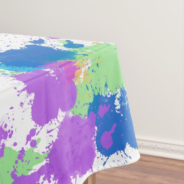 Nappe Couleurs cool Peinture Abstraite, Blurple (In Situ)