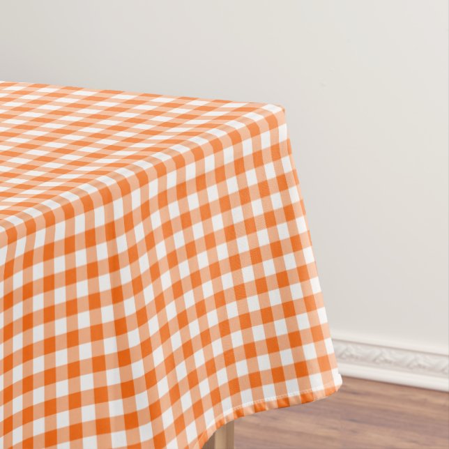 Nappe Couleurs oranges et blanches du guingan | (In Situ)