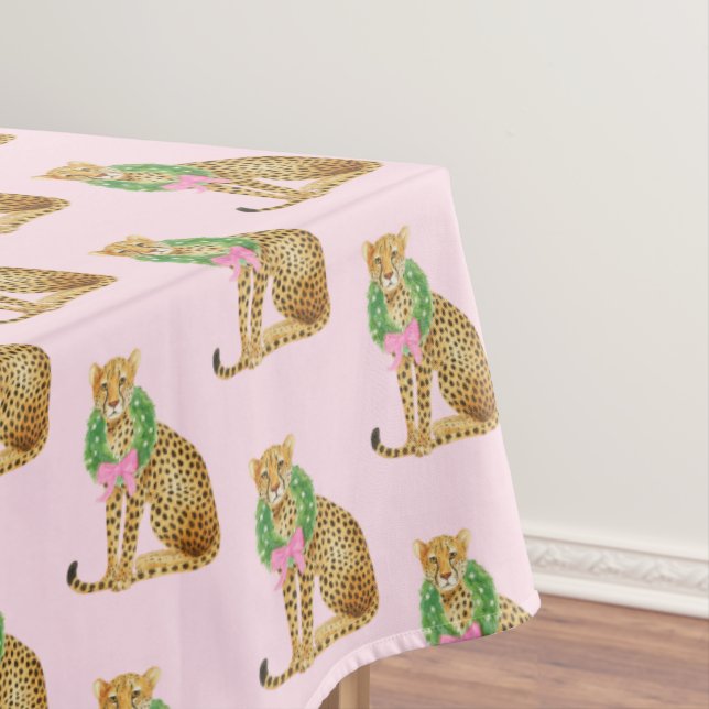 Nappe Couronne de Noël Léopard  (In Situ)